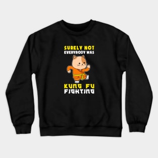 CUTE KUNG FU CAT JAPANESE Crewneck Sweatshirt